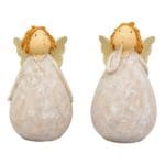 Beeld engel glitter vleugels H18 cm. - Afbeelding 6