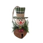 Bel Kerst sneeuwpop hanger