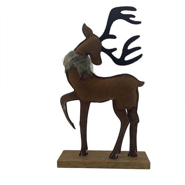 rendier roestbruin Rendier velvet bruin H25 - Afbeelding 1