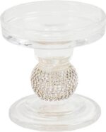 HV kandelaar glas steentjes