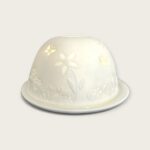 Windlicht porselein dome light vlinders