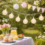 Lichtsnoer LED witte balletjes warm wit batterij (kopie)