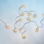 Lichtsnoer LED Sterren warm wit batterij - Afbeelding 3